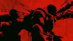 Gears Of Wars Blood Shot GIF