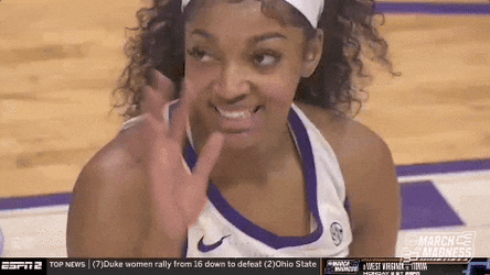Geaux Tigers Angel Reese Waving GIF