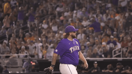 Geaux Tigers Baseball Walking On The Field GIF
