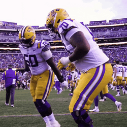 Geaux Tigers NFL Warm Up Drill  GIF