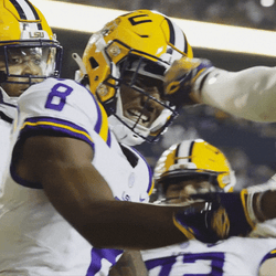 Geaux Tigers Patrick Queen Handshakes GIF