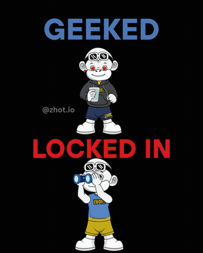 Geeked Locked In Poster With A Cartoon Character GIF