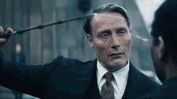 Gellert Grindelwald Casting Spell On Wand GIF