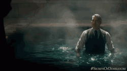 Gellert Grindelwald Casting Water Spell GIF