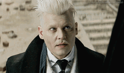 Gellert Grindelwald Staring Upward GIF
