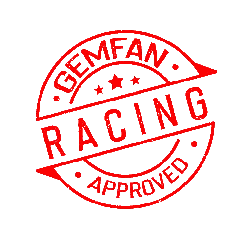 Gemfan Racing Approved Red Stamp Sticker