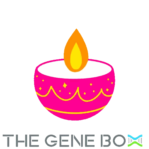 Gene Box Logo With Pink Bowl And Candle Sticker