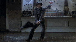 Gene Kelly Rain Dance With Umbrella GIF