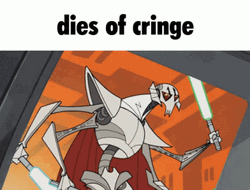 General Grievous Animation Dies Of Cringe GIF