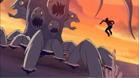Generator Rex Fighting With A Sea Monster GIF