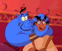 Genie And Aladdin Singing GIF