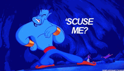 Genie Taking To Aladdin GIF
