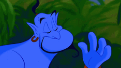 Genie Thinking About Something GIF