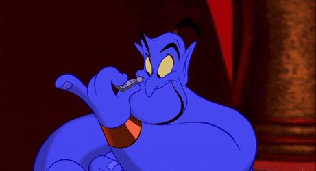 Genie Zipped Mouth GIF