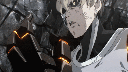 Genos Enemy Attack Kick GIF
