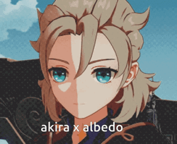 Genshin Impact Albedo Talks To Akira GIF