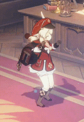 Genshin Impact Klee Jumping GIF