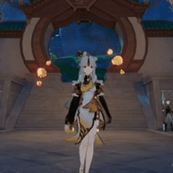 Genshin Impact Ningguang Teleport GIF