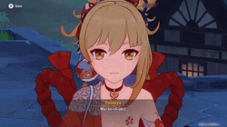 Genshin Impact Yoimiya Talking Materials GIF