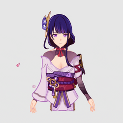 Genshin Raiden Shogun Magic Spells GIF