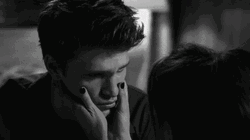 Gentle Caress Face Sad Guy GIF