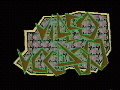Geometric Pattern On Black Background GIF