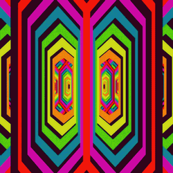 Geometrical Fractal Flashing Colors GIF
