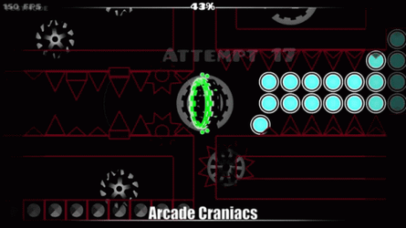 Geometry Dash Arcade Craniacs Extreme Demon GIF