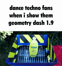 Geometry Dash Shredded Shower Gel GIF
