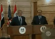 George Bush Shoe Eye Laser GIF