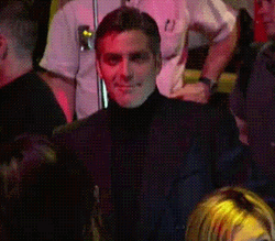 George Clooney Force Laugh GIF