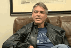 George Clooney Squinting Eyes GIF