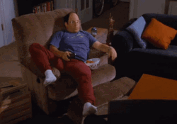 George Costanza Can Keeper Chair GIF
