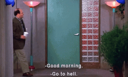 George Costanza Funny Office Interaction GIF