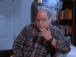 George Costanza Smoking GIF