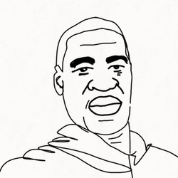 George Floyd Drawing No Justice No Peace GIF