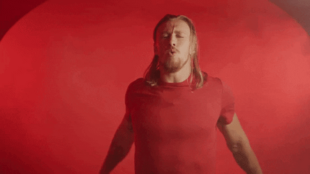 George Kittle Air Punch GIF