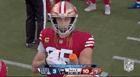 George Kittle Rock Paper Scissors GIF