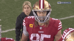George Kittle Side Eyes GIF