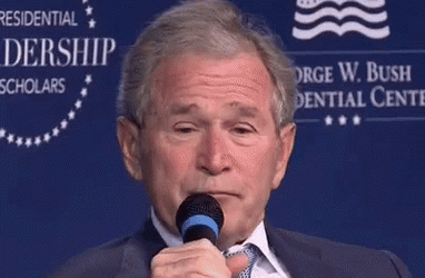 George W. Bush Speaking GIF