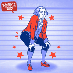 George Washington Hip Twerking Animation GIF