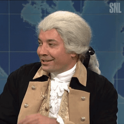 George Washington Laughing Jimmy Fallon GIF