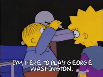 George Washington Ralph Wiggum The Simpsons GIF