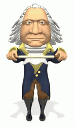George Washington Vanishing Pants Animation GIF
