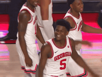 Georgia Basketball Players Standing GIF