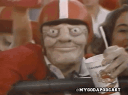 Georgia Bulldogs Fan Scary Mask GIF