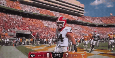 Georgia Vs Tennessee Football 7-0 GIF