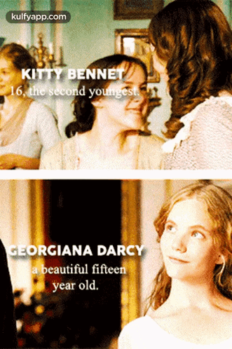 Georgiana Darcy And Kitty Bennet GIF