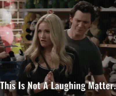 Georgie Cooper This Is Not A Laughing Matter GIF