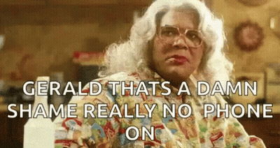 Gerald Thats A Damn Shame Really No Phone GIF